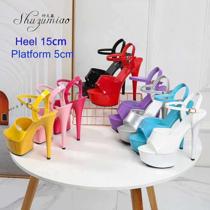 Brand New Sexy Strippers Dance Shoes Women Catwalk Show Sandals 13 15 17 CM High Heels Platform Girls Shoe Party Club Clearance Sale W250814