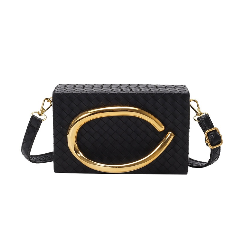 Luxury Brand Designer Bag European And American Fashion Women's Bag Small Square Bag 2025 New Single Shoulder Bag Trendy Chain Bag Trendy Metal D