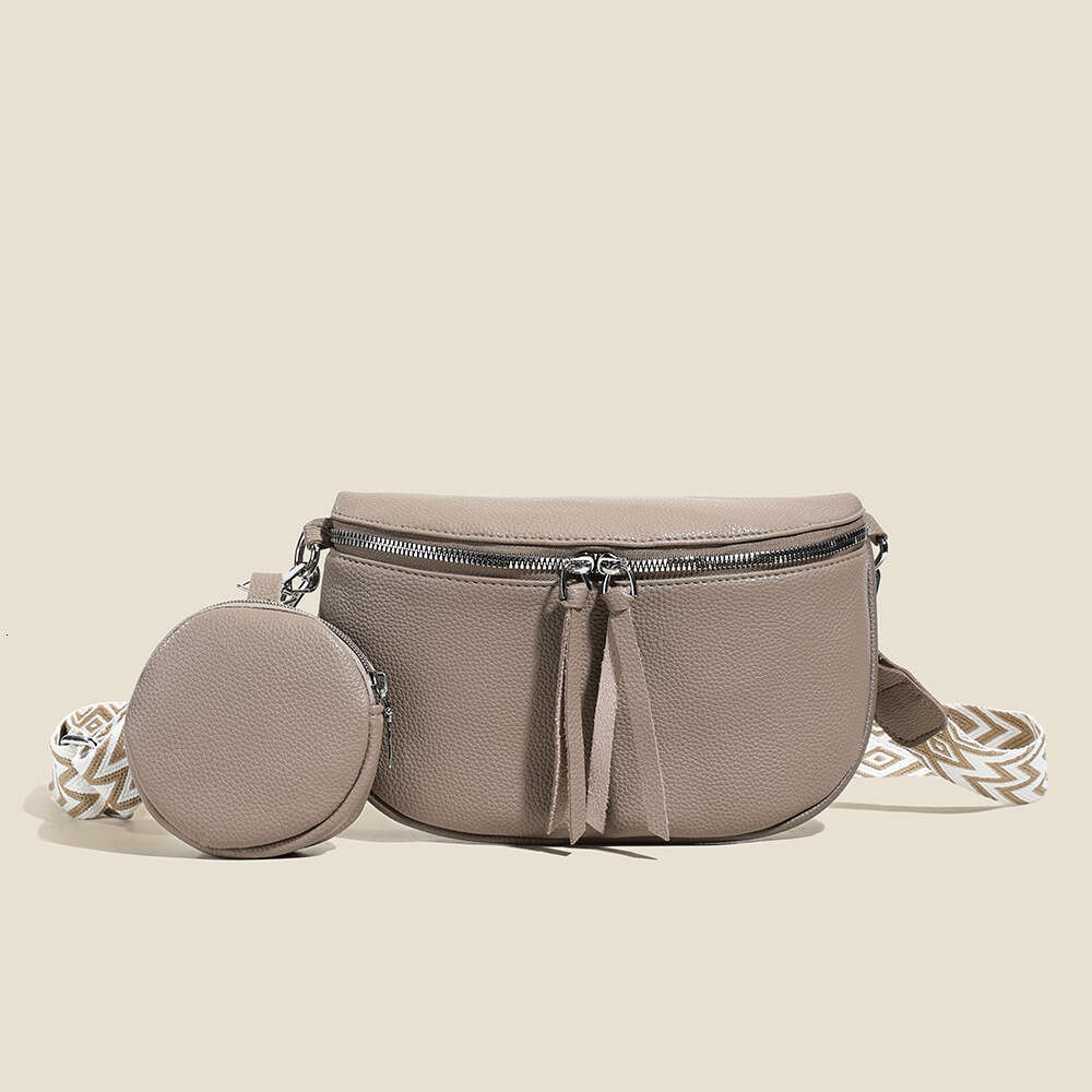 New Soft Leather PU Chest Waist wallet Fashion Women's with Coin Purse Casual Wide Strap Single Bags Designer Women Shoulder Crossbody Bag