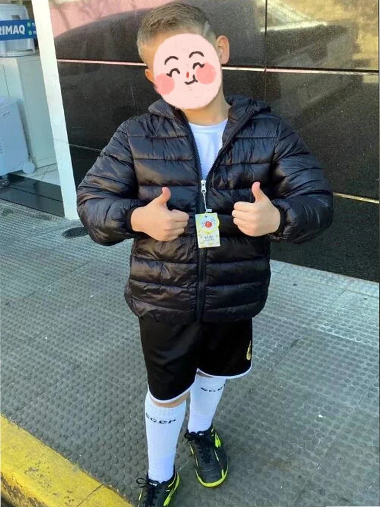 Hooded Lightweight Down Jackets Children Boy Girl Baby Coat Autumn Winter Outerwear Casual Clothing Kids Christmas Birthday Gift 250813