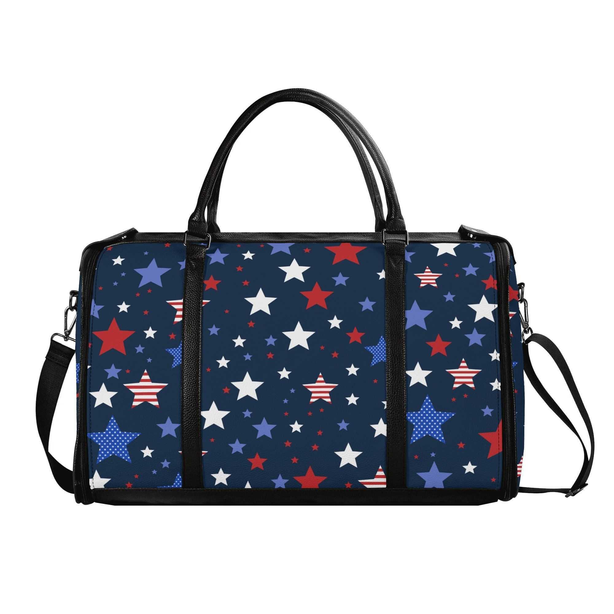 NXY Personalized Leather Duffle Bag Foldable Travel Bag Designer Luggage Women Men Fashion Print Sport Bags 250814