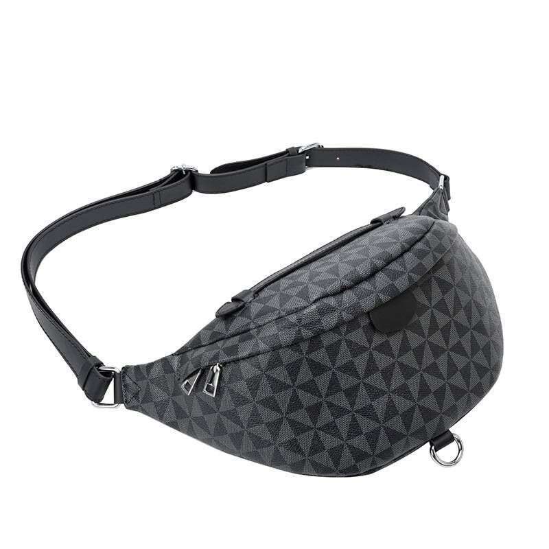 Light waist pack women's new fashion large capacity printed crossbody chest bag
