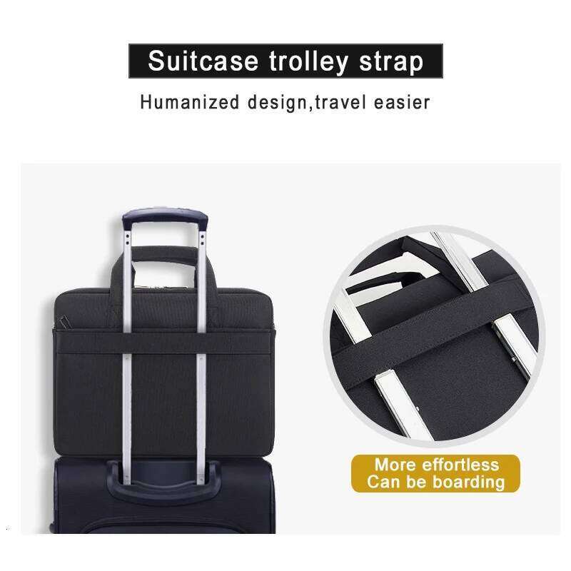 Large Briefcases For Men Canvas Tote 15.6 Inch Laptop Case Waterproof Work Bags Business Mens Shoulder Bag Office Messenger