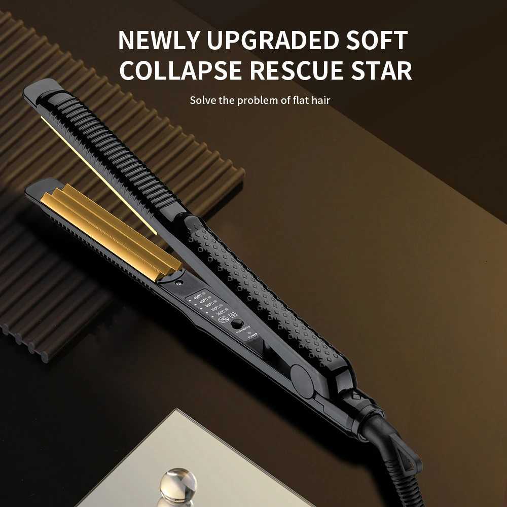 Hair Curler Iron Electric Corrugated Plate Hair Curling Iron Curls Volume Styling Tools W250814