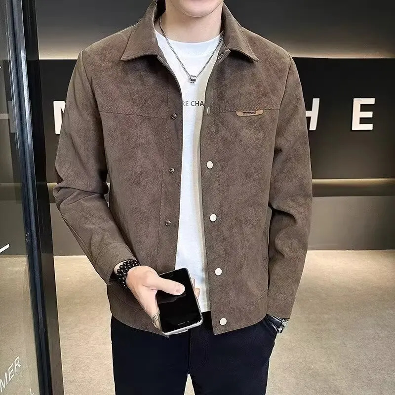Trendy Highend Mens Jacket Casual Korean Street Fashion Top Layer Hollow Sleeve AutumnWinter Coat Y2K Coats 250813