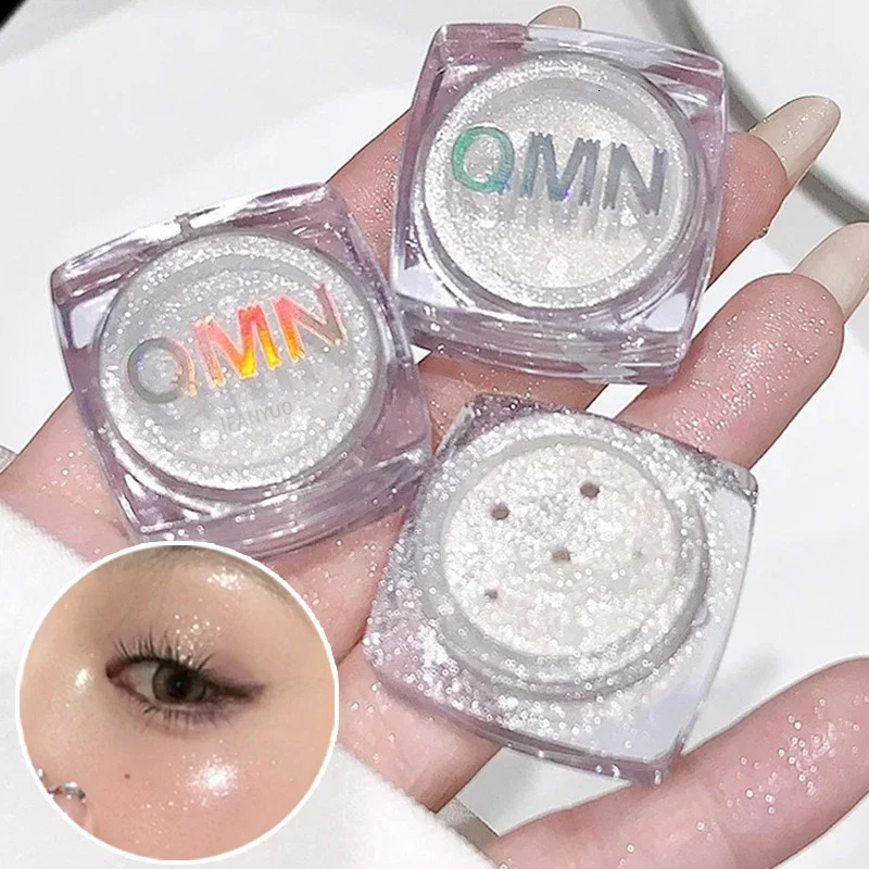 Shimmer Highlighter Powder Fine Sparkling Sequins Pearly Natural Pearlescent Highlight Face Body Contouring Makeup 250813