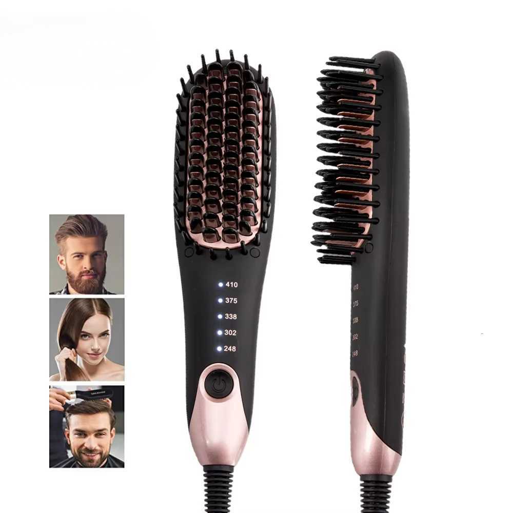 Hot Sale Hair Straightener Brush Electric Flat Iron Permanent Hair Straightener Comb Beard Straightener W250814