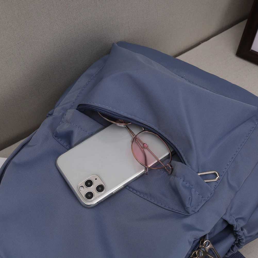 Popular Ladies Solid Color Shopping Knapsack Students Casual Large Capacity School Rucksacks Women Nylon Shoulder Backpack XJ250814