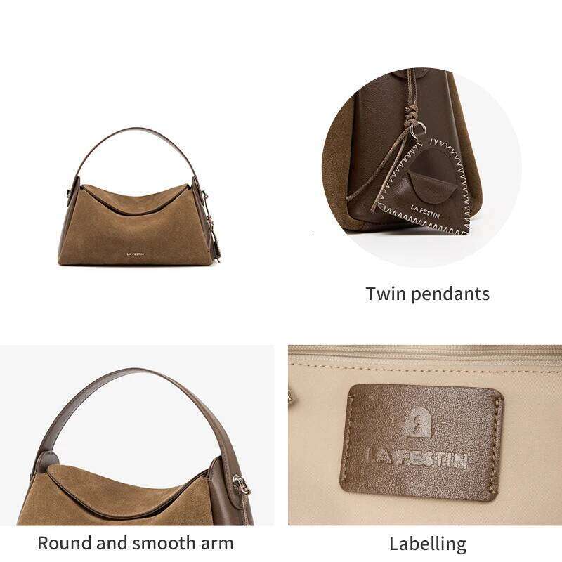 LA FESTIN Original Handbag Woman New Shoulder Large Tote Suede Fashion Crossbody Bag Brand Bags bag