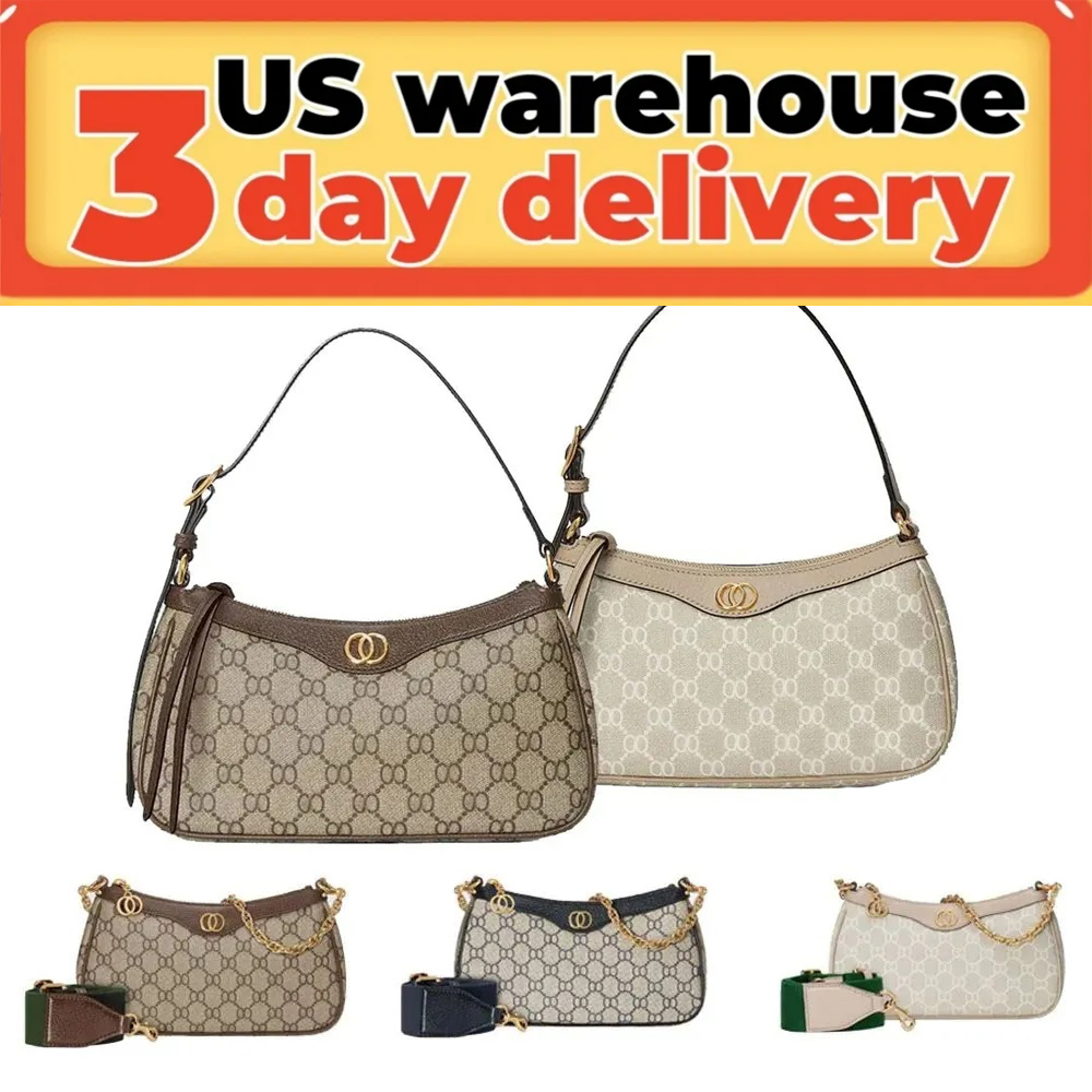 Ophidia Luxury Designer Bag Casual Handbag Spacious Armpit Top Quality Fashion Shoulder Bag Advanced Leather Zipper Closure with Adjustable Crossbody Strap Brown