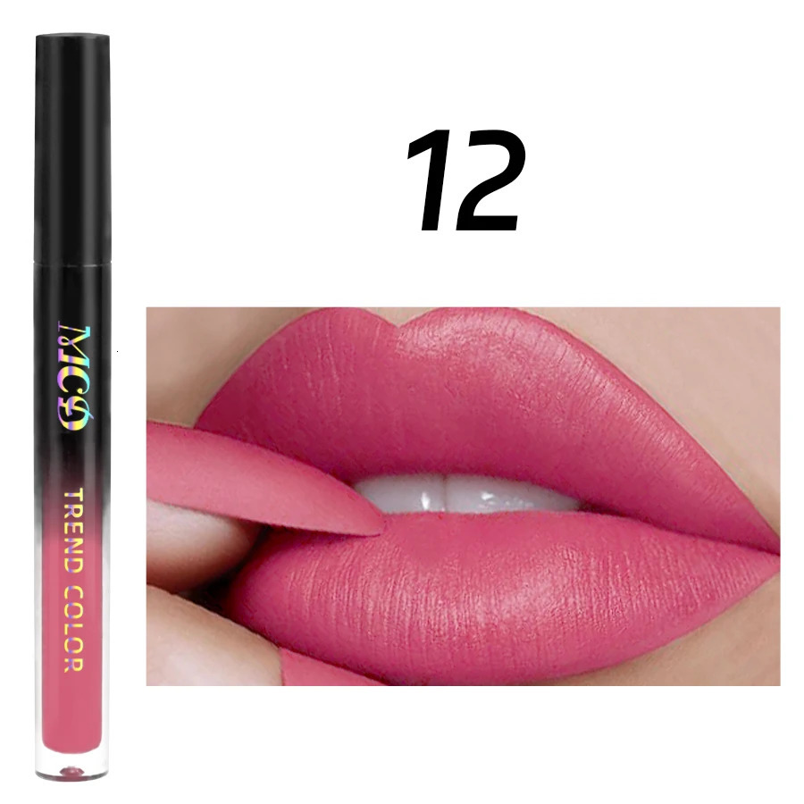 Velvet Matte Lip Gloss Nude Liquid lipsticks Stain-proof Waterproof Lip Tint Long Lasting Non-stick Cup Makeup Pigment Cosmetic 250812