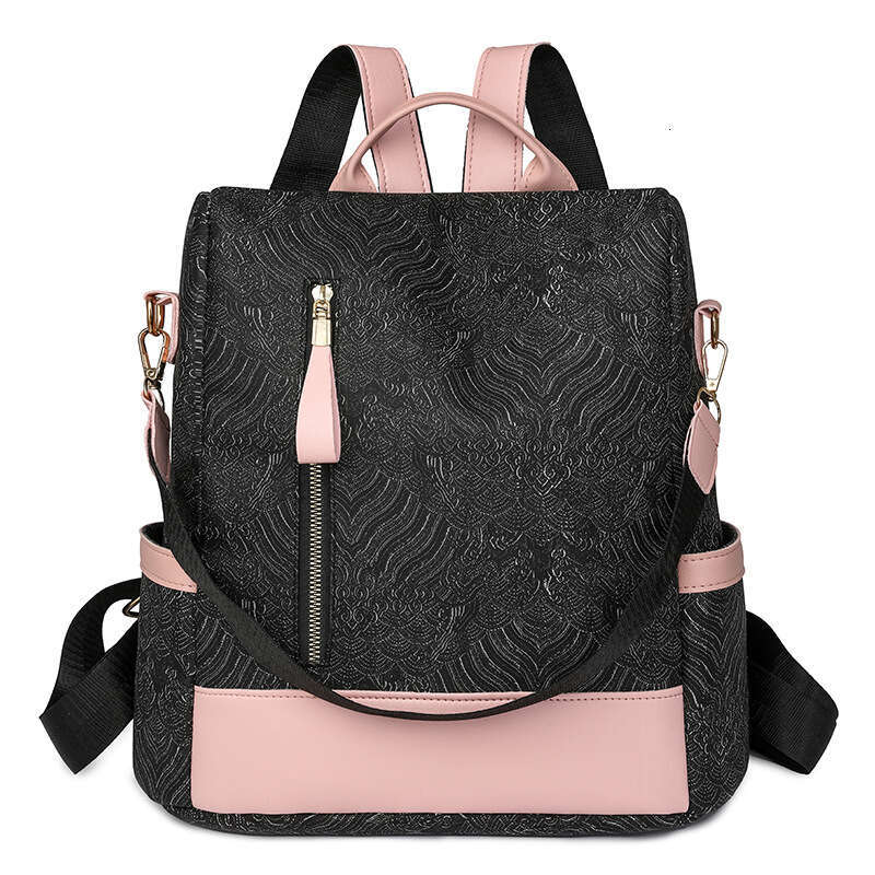 Bags Designer Women Tote 2025 Versatile Casual National Style Large Capacity Anti-theft Backpack Dual-use Shoulder Women's Bag