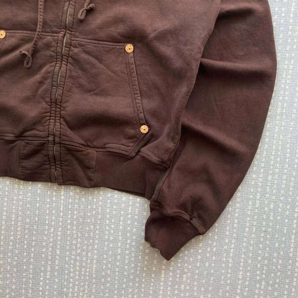 American Retro Zipper Up Y2k Clothes Haruku Hip Hop Goth Oversized Hoodie Sweatshirt Men Women Casual Zip Jacket Tops