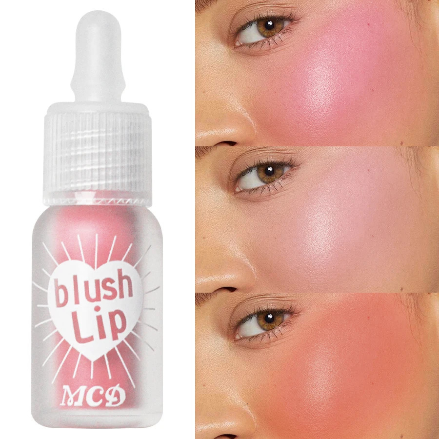 Matte Liquid Blush Velvet Blusher Orange Peach Face Pigment Lasting Beauty Natural Cheek Tint Cream Blush Makeup 250813