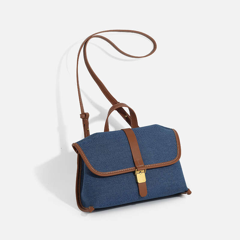 Niche Designer Bags Designer Women Denim Messenger for Women 2025 New Casual Canvas Single Shoulder Crossbody Small Square Bag