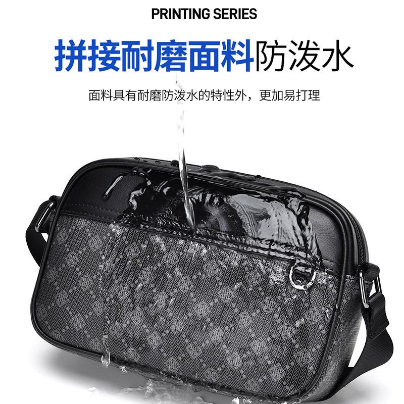 Luxury Brand Designer Bag Printed Single Shoulder Bag Men's Casual Crossbody Bag Small Square Bag Commuting Multifunctional Backpack Crossbody Ba