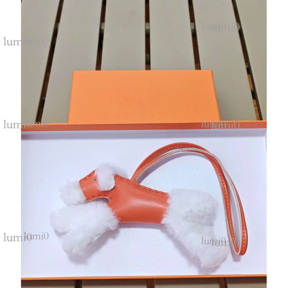 Handmade Sheepskin Furry Dog Suitable for Various Bag Pendants and Accessories High-end