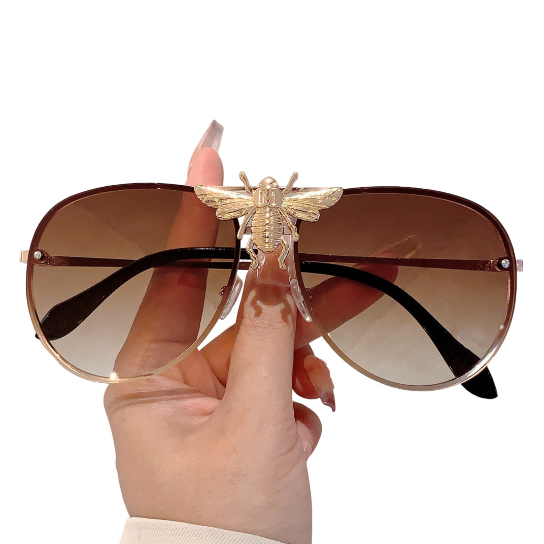 Designer Sunglasses For Women Men Oversized Sunglasses UV400 Protection Classic Sunglasses Luxury Polarized Goggle Pilot Alloy Frame Eyewear KP7835