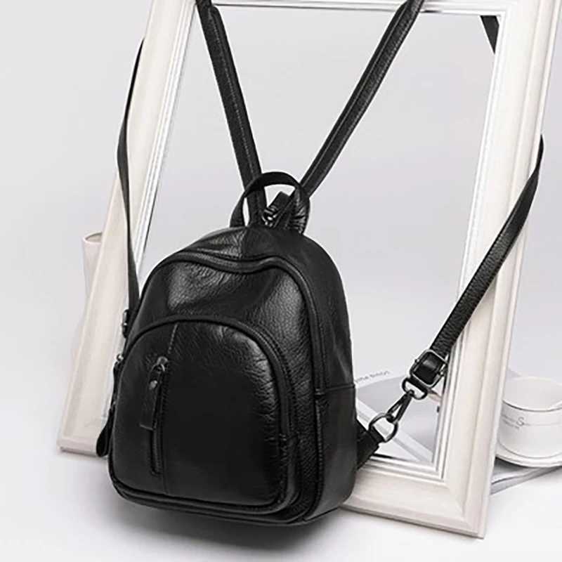 Anti-theft Soft PU Leather Backpack Women Vintage Shoulder Bag Ladies Mini Travel Backpack School Bags Girls XJ250814