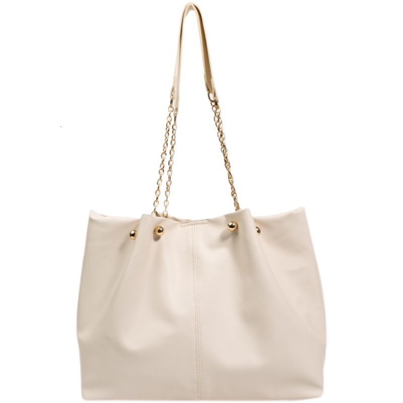Large Capacity Tote Trendy Shoulder Underarm Chain Daily Commute Autumn PU Women's Bag