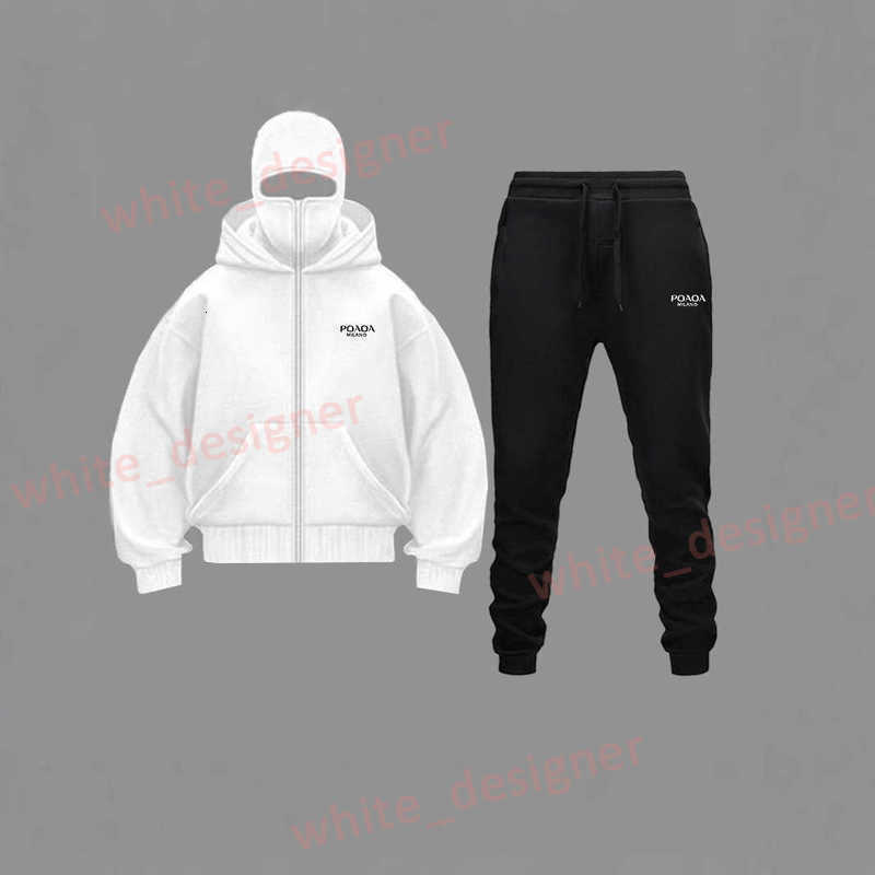 Designer Men's Tracksuits New Double Hood Spring and Autumn Hooded Sweatshirt Set Trendy Unisex Double Hood