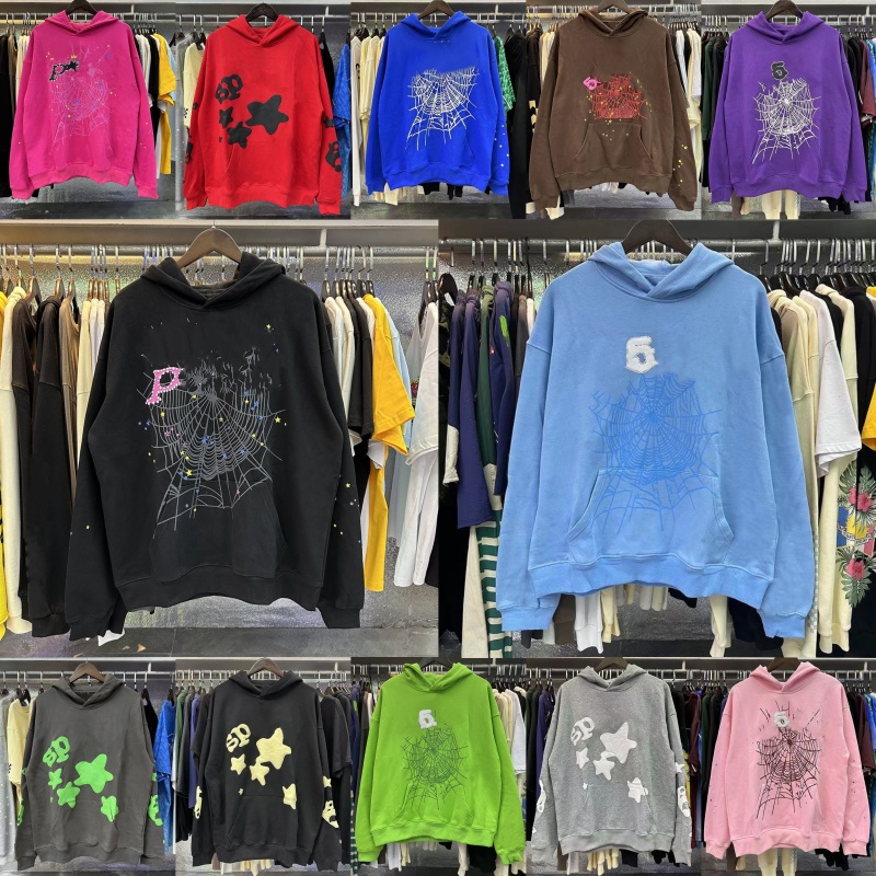 Designer hoodie spider hoodie Mens Hoodie for men Sweatshirts Hoody Young Thug Women polo Web Hoodies Tracksuit Puff Print Pullover