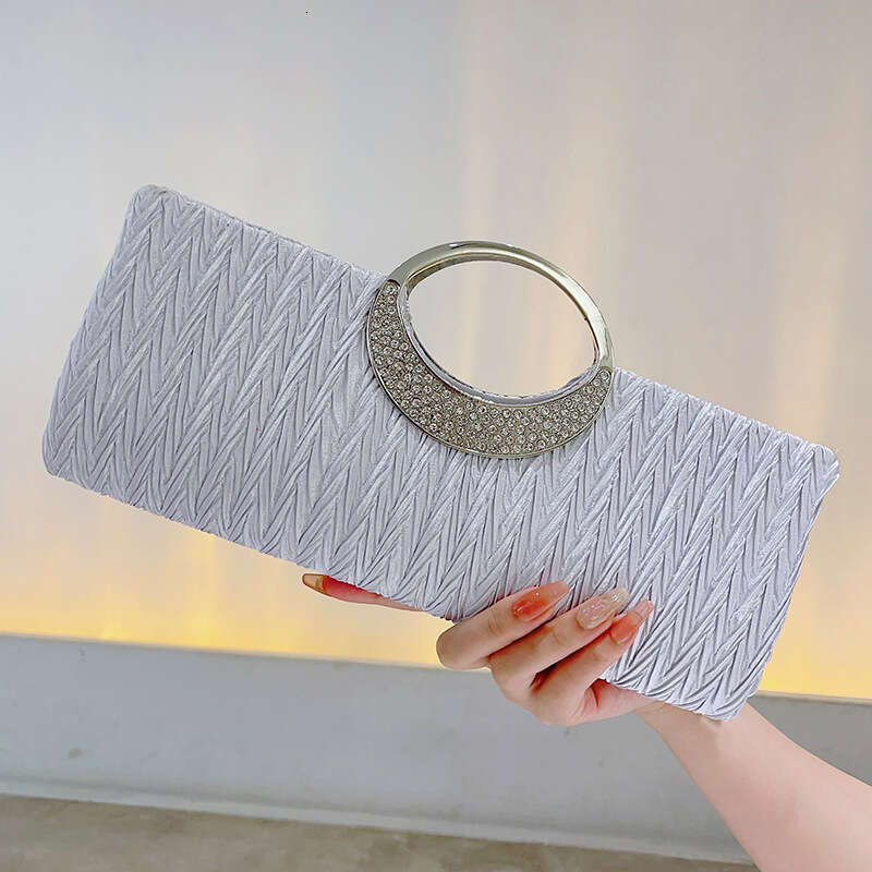 Light Luxury Evening Versatile Dress Clutch Socialite Handbag Diamond-Encrusted Small Chain Shoulder Crossbody Bag