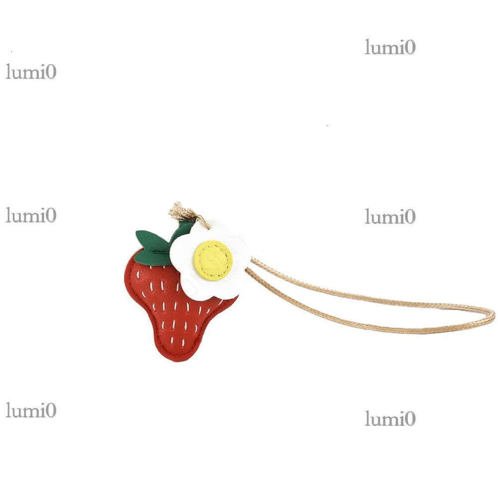 New Plumeria Strawberry Pendant Berry Worry DIY Chinese Style Bag Charm