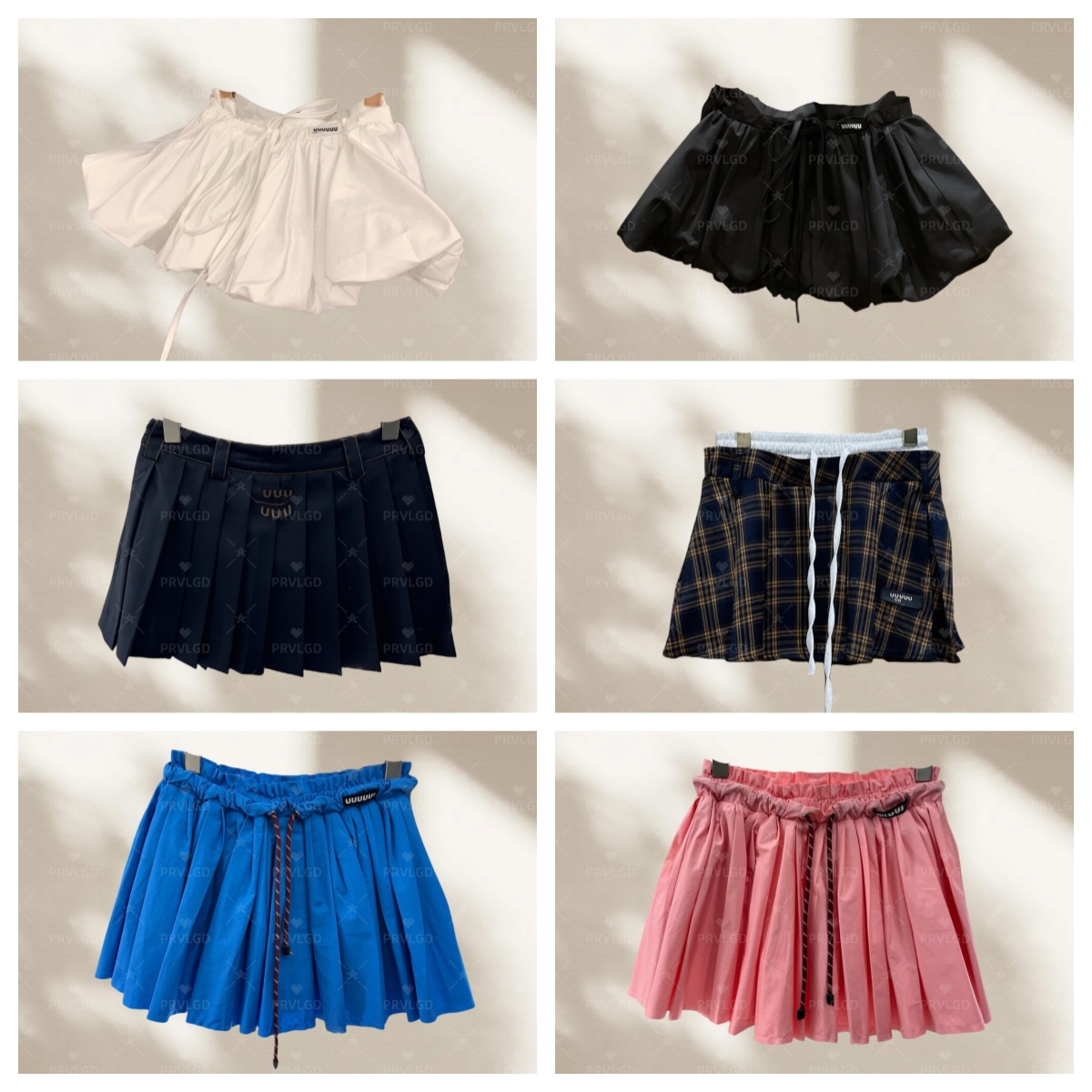 embellished with lace details, paired with a relaxed plaid mini skirt.