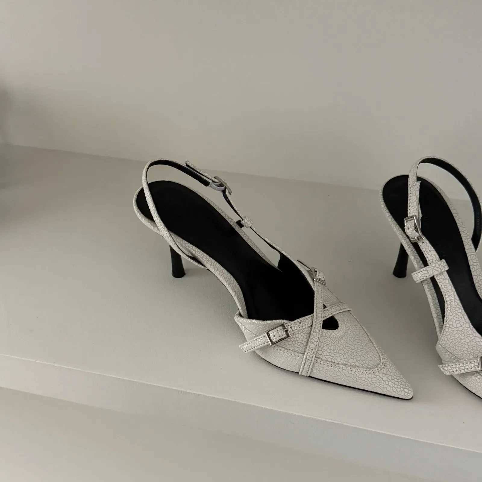 2025 New Womens Jeans Heeled Sandals Pointed High Heel Office Lady Shoes Beautiful Women high heels Shoes womens sandals W250814