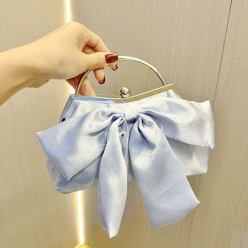 Hot Selling White Wedding Banquet Handbag Fairy Evening Clutch High-end Dress Chain Bag