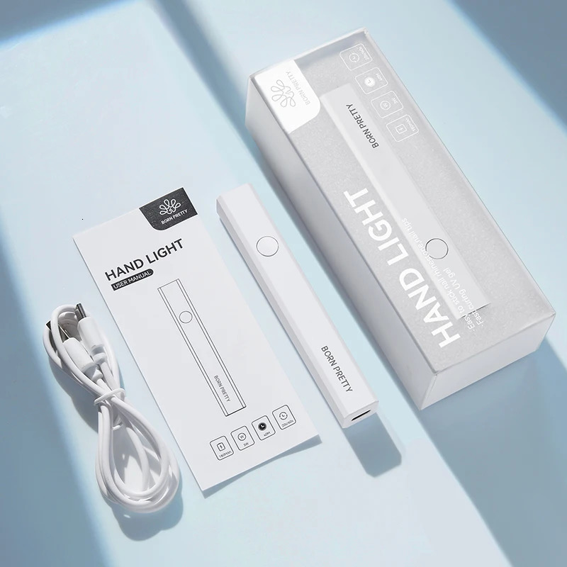 Handheld UV Light for Gel Nails Mini Nail Light Portable LED Nail Lamp Cordless Rechargeable USB Nail Dryer 1Pc 250814