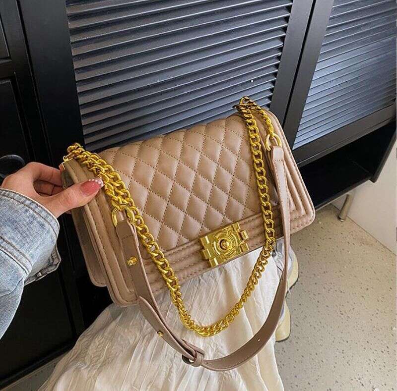 Dia Pattern Shoulder Bags Women High-quality Chain Crossbody Bag