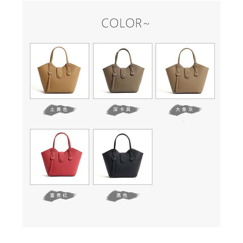 Designer Bags Simple Texture Lychee Pattern Wing New Style Hand-Held Bag, Temperament Vegetable Basket Crossbody Bag Luxury Bag
