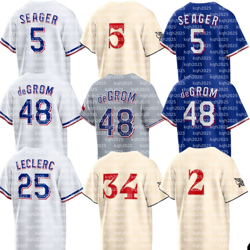 Ranger Baseball Jersey Nolan Ryan Corey Seager Adolis Garcia Marcus Semien Nathan Eovaldi Wyatt Langford Jake Burger Josh Jung Evan Carter Jacob deGro