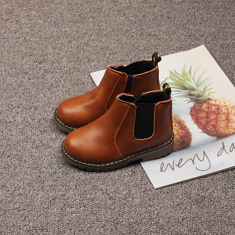 New Fashion Youth Snow Boots Winter Children Shoes Waterproof Non-Slip Boys Girls Cotton Shoes Kidsnest Kids Warm Outdoor Snow Boots Sizes US 5C-4Y