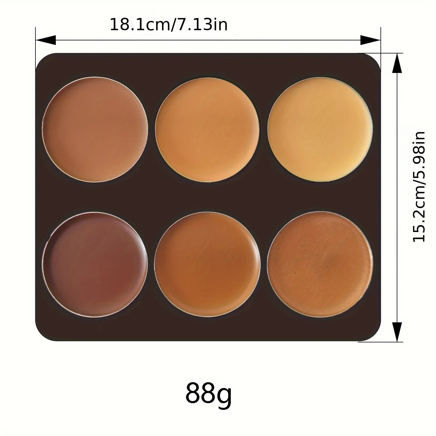 6-color Contour Cream Palette Long-lasting Concealer Foundation Coverage For Blemishes Creates Perfect Natural Glow 3D Look 250813