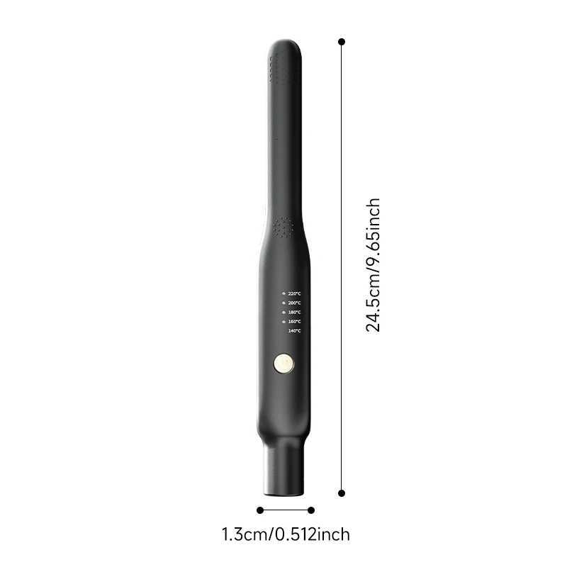 2-in-1 Mini Hair Straightener Curler - Ceramic Fast Heating 140-220C - Portable Flat Iron for Short Hair Travel Styling W250814