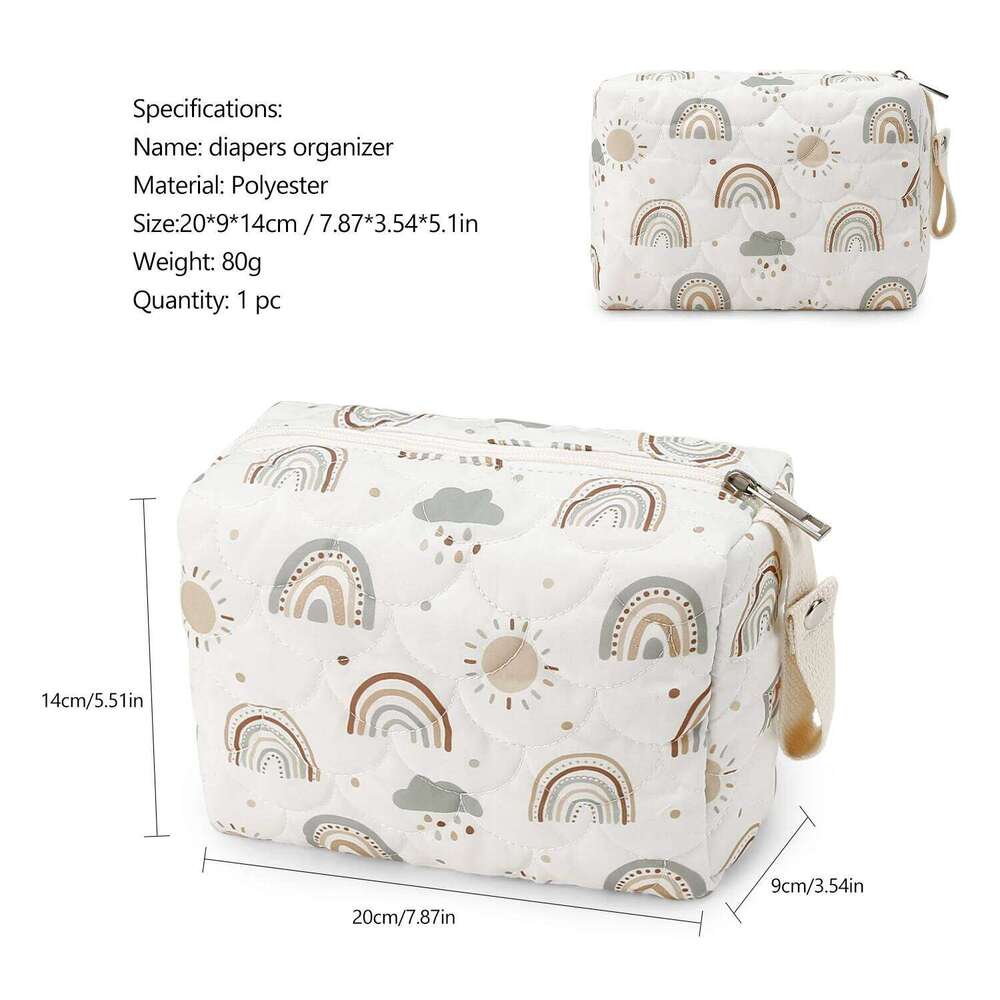 Waterproof baby hanging diaper outdoor storage bag, crib, clothes, diaper, portable bag