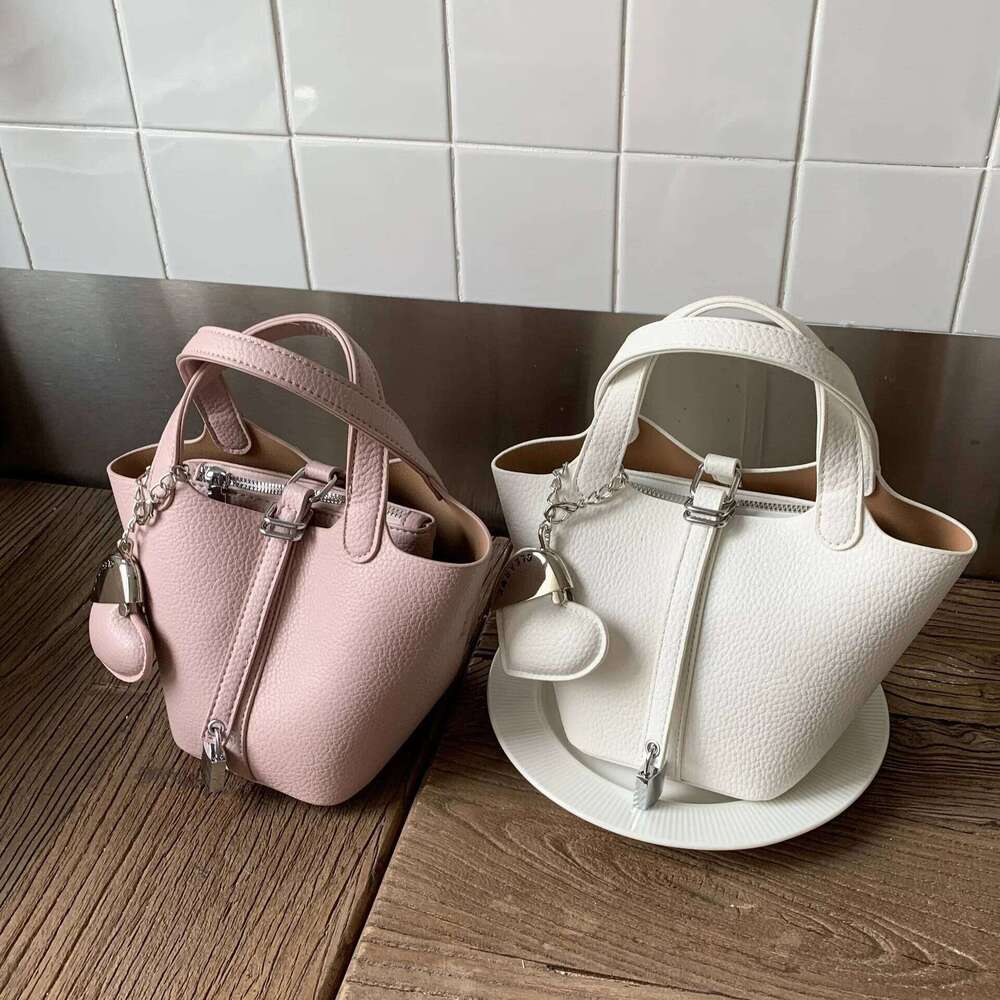 Niche Design Mini Bucket For Women New PU Leather Crossbody Bag Female Daily Out Handle Basket Bags
