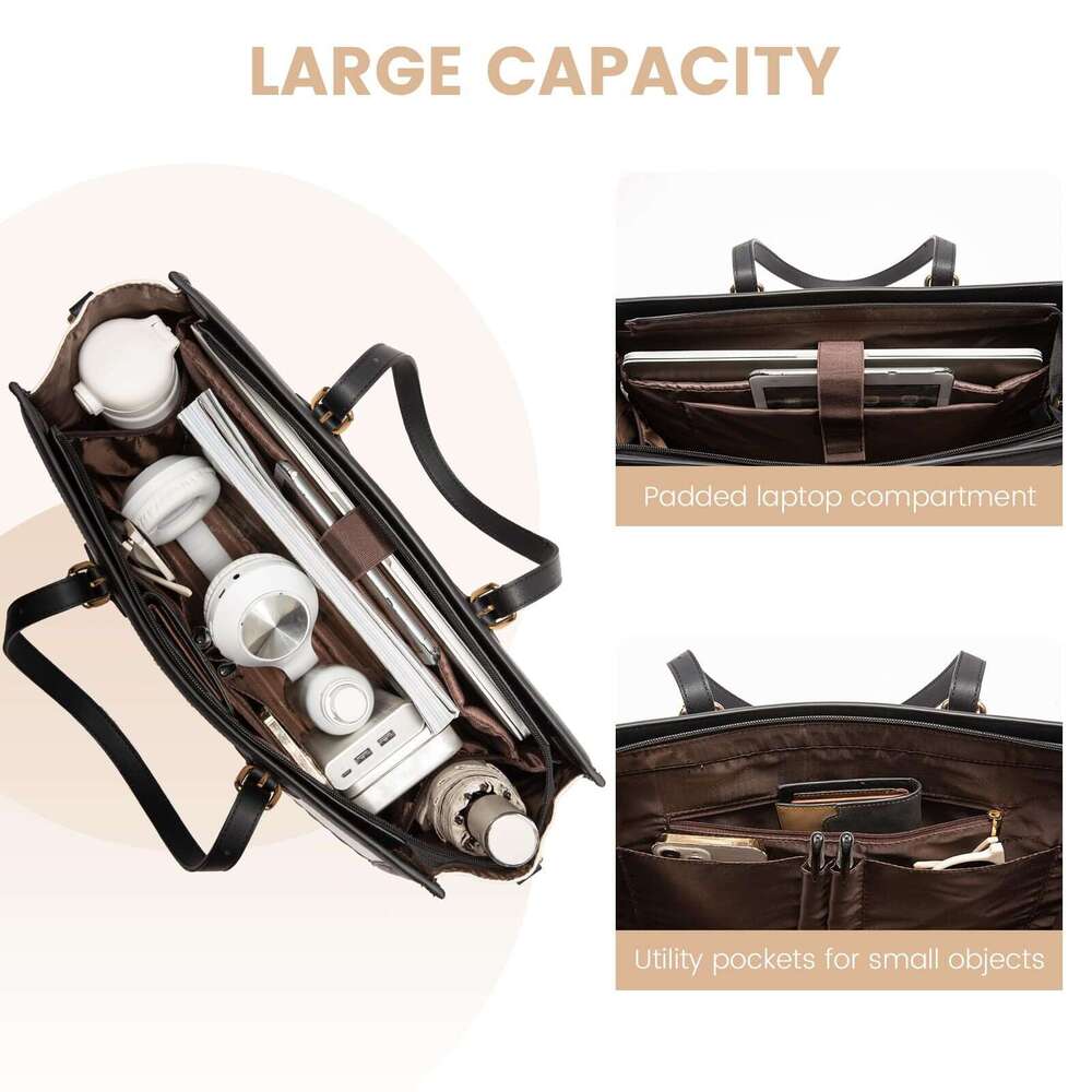 Business Large Capacity Travel Laptop Briefcase for Office, Travel, University, Teacher, School, Casual Handbag Office, , University, Teacher, School,