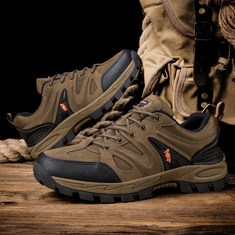 PROTECTCAMEL designer shoes free shipping hot outdoor sports running shoes waterproof anti-slip hiking shoes for men green grey