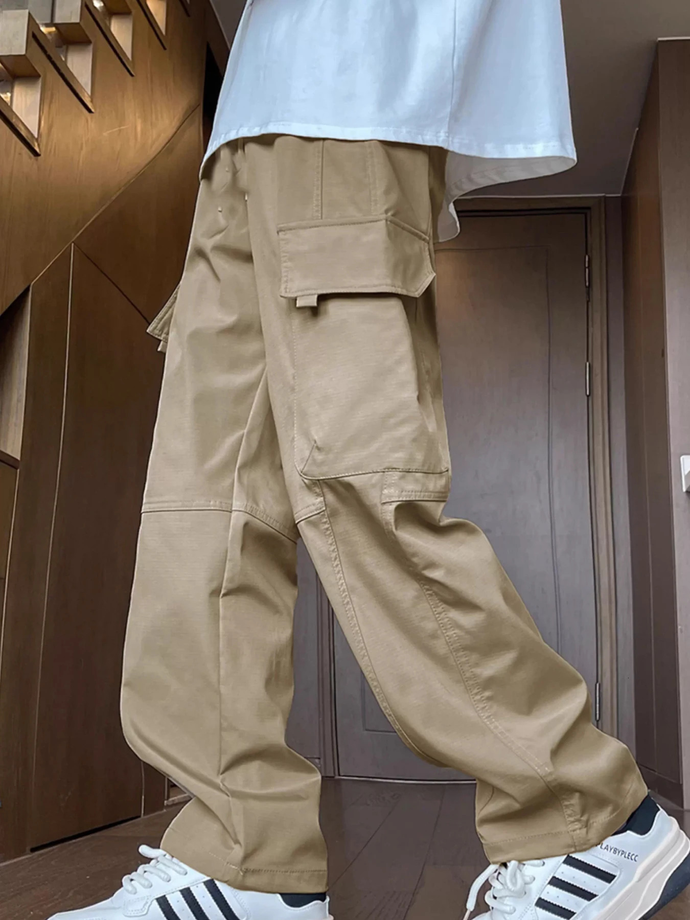 Oversized Carga Parachute Pants Men Y2k Hip Hop Streetvear Vintage Wide Leg Jaggers Baggy Casual Sweatpants Techwear Harajuku 250813