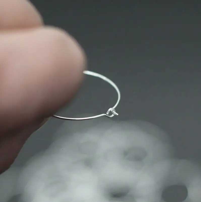 100pcs 20MM 25MM 30MM 35MM Round Loop Hoop Circle Earrings Iron Wire Earring Blank Ear Hook for DIY Earring Jewelry Findings XJ250814