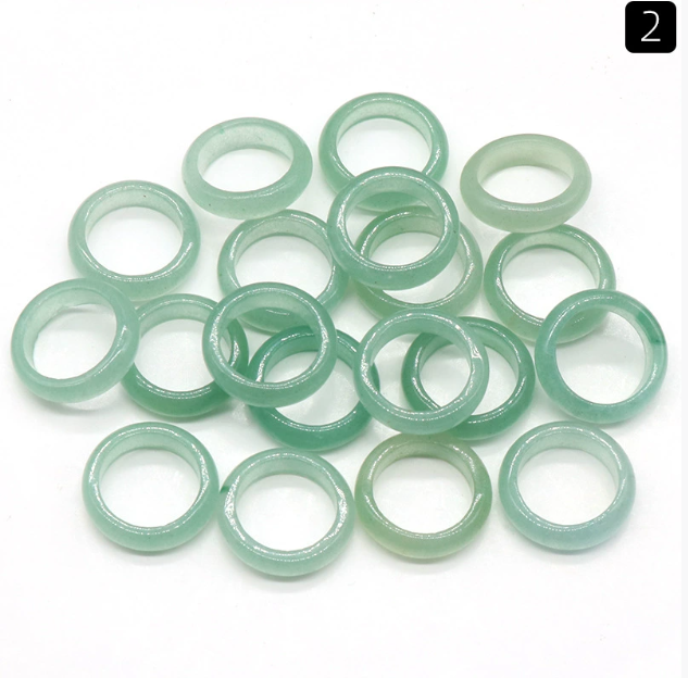 Band Rings Jewelry 100pcs/lot Wholesale Multi Color Ring Colorf Natural Agate Gemstone Finger Rings Couple Wedding Engagement Mens