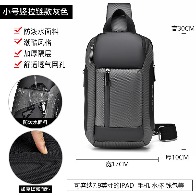 Luxury Brand Designer Bag Men's Chest Bag Crossbody Bag Multi-Functional Large Capacity Sports Cycling Bag Unisex Single Shoulder Crossbody Bag M