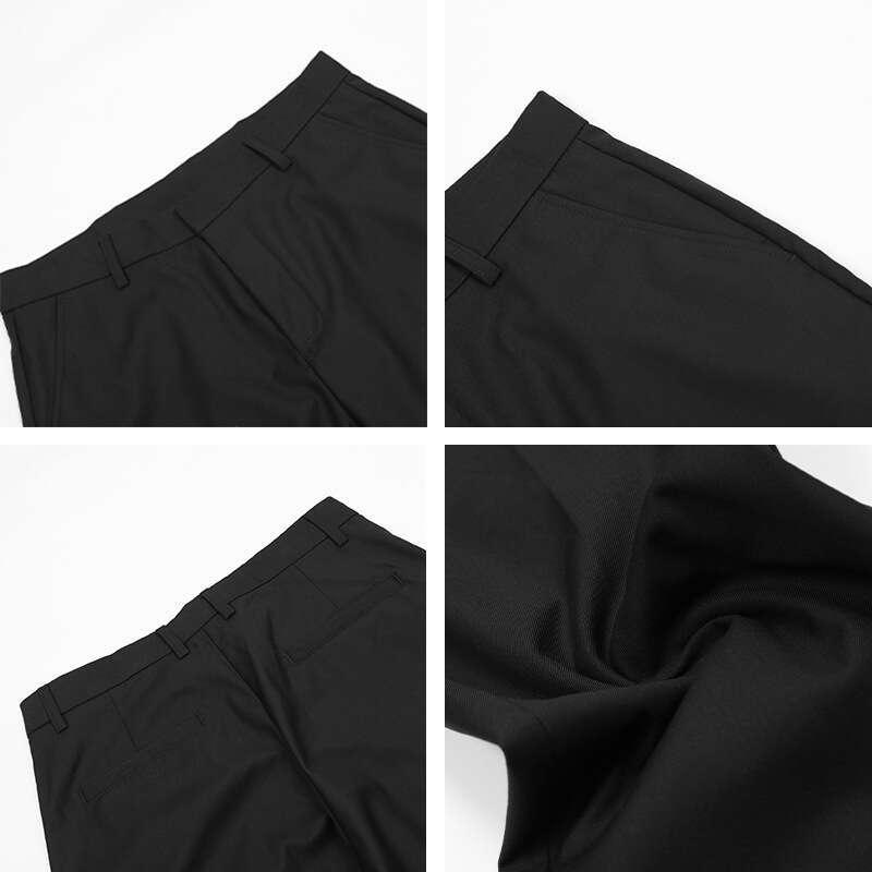 American Style Straight Slim Fit Trousers Flared Trendy Unisex Summer Casual Suit Pants B5