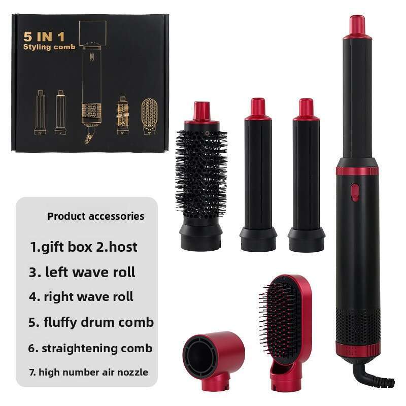 5-In-1 Multifunctional Styling Comb Lnstant Heat-up High-Speed Dryer Constant Temperature Hair Care Negative-Ion Curling-Iron