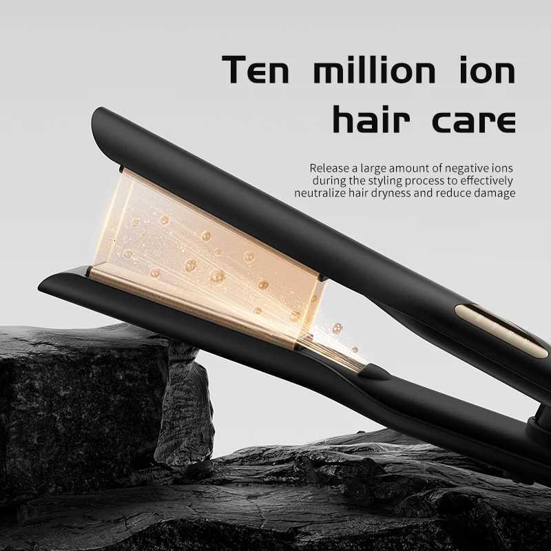 4-Temperature Hair Straightener Flat Iron - Mini Portable Ceramic Styler for Straight Curly Wavy Hair Frizz Control W250814