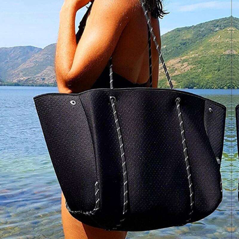 Diving Fabric Neoprene Women Handbag Large-capacity Casual Tote Bag Top-Handle Shoulder Bags